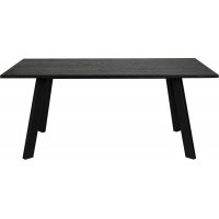 Freddy spisebord, 170x95 cm - Svart eikefinér/svart metall Freddy spisebord, 170x95 cm - Svart eikefinér/svart metall