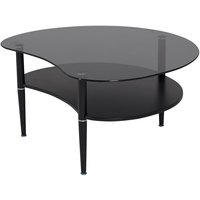 Salongbord Lucinda - Svart / Glass Salongbord Lucinda - Svart / Glass