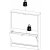Sko skoskap 70,3 x 16,6 x 85,2 cm - Eik/hvit