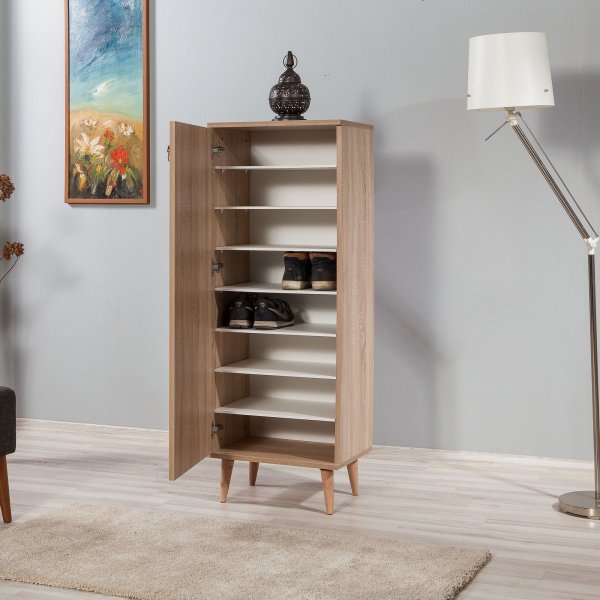 Filinta skoskap, h�ndtegnet - Sonoma eik