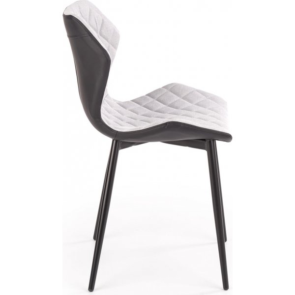 Cadeira spisestuestol 389 - Lys grå/svart Cadeira spisestuestol 389 - Lys grå/svart