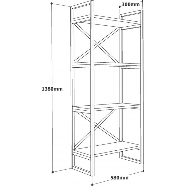 Voyage bokhylle 1 - Furu