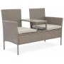Utesofa / Duosofa i beige rotting