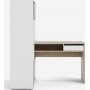 Function Plus skrivebord 135,2 x 100,2 x 153 cm - Hvit/eik