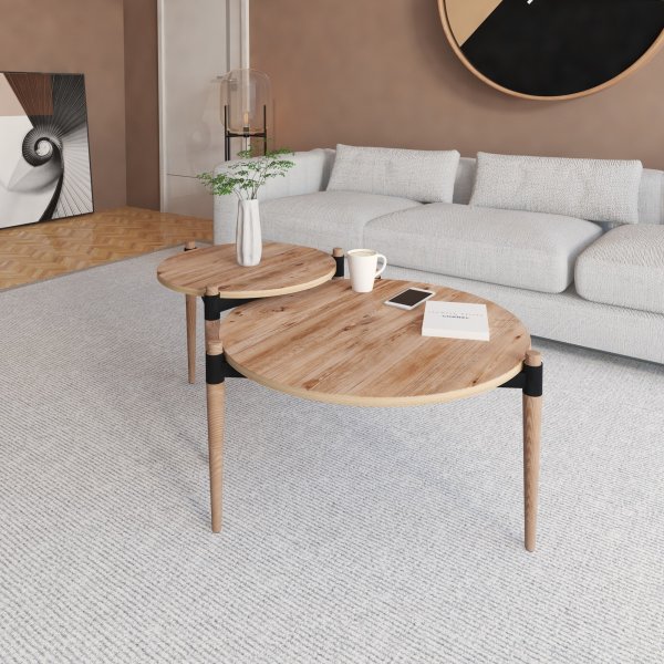 Zona sidebord Ø50/70 cm - Sort Zona sidebord Ø50/70 cm - Sort
