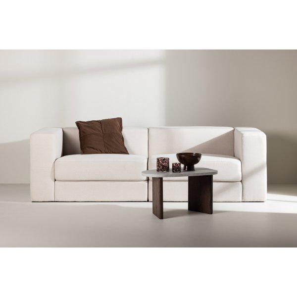 Lumi 3-seters sofa - Hvit lin