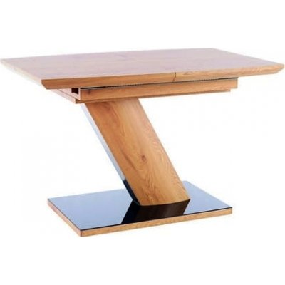 Toronto spisebord, 120-160 cm - Eik/svart