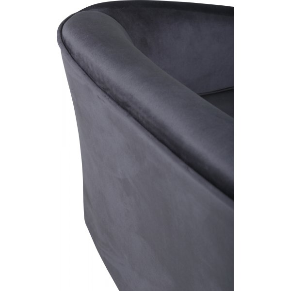 Moon barnesofa - Grå fløyel Moon barnesofa - Grå fløyel