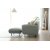 Catta 3-seters sofa med fotskammel - Lysegrn + Mbelpleiesett for tekstiler