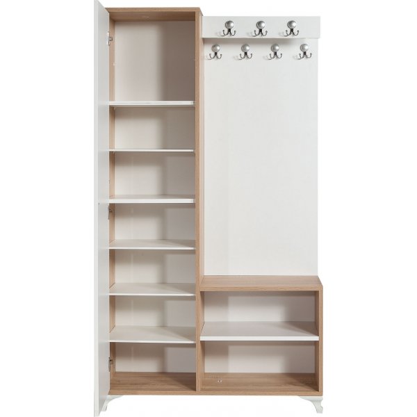 Inci 200 hallmøbler i lys eik Inci 200 hallmøbler i lys eik