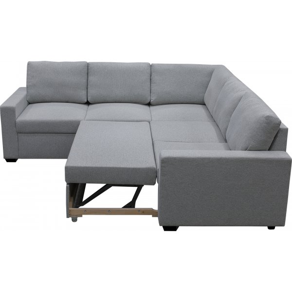 Sovesofa Belissa frem oppredet hjørnesofa - lysgrå Rocco + Flekkfjerner for møbler Sovesofa Belissa frem oppredet hjørnesofa - lysgrå Rocco + Flekkfjerner for møbler