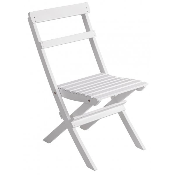 Bj�rk� utestol - Hvit