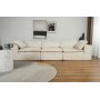 Modulsofa 320 cm i beige kordflyel - Vera