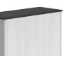 Salvador garderobe 199x128 cm - Hvit/svart