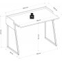Ron skrivebord 103,6x56,8 cm - Hvit