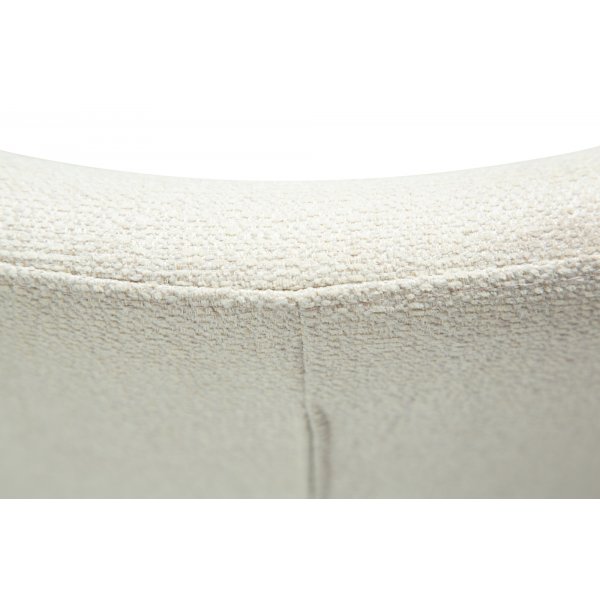 Glam spisestuestol - Bone white bouclé/antikk messing Glam spisestuestol - Bone white bouclé/antikk messing