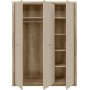 Pontus garderobe - Eik/beige