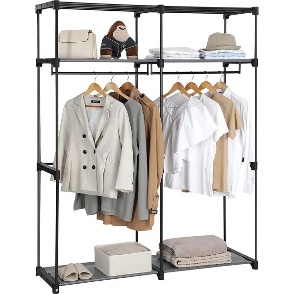 Joshua garderobe 140 x 174 cm - Grå Joshua garderobe 140 x 174 cm - Grå