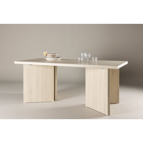 Bassholmen spisebord 180 x 90 cm - Whitewash