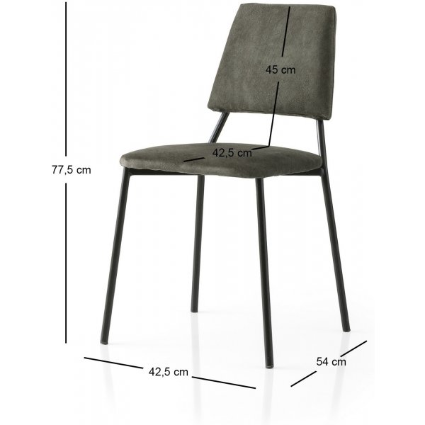 Lima spisestuestol 2-pakning - Antrasitt Lima spisestuestol 2-pakning - Antrasitt