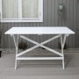 Knohult spisebord 125 cm - Hvit + Tekstilrens for mbler