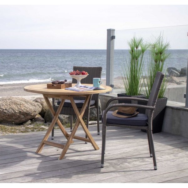 Spisebord Oviedo - Teak - Ø100 Spisebord Oviedo - Teak - Ø100