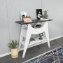 Ese sidebord 100 x 35 cm - Hvit/svart