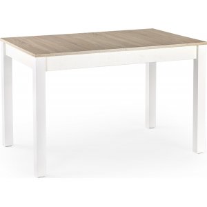 Adl spisebord 118-158 cm - Hvit/eik