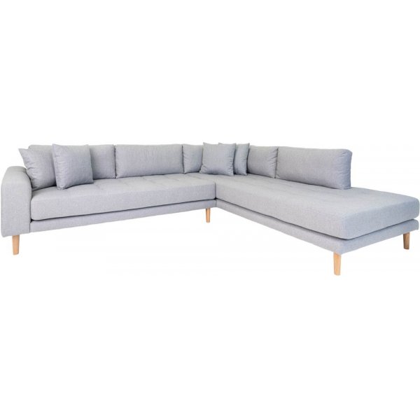 Lido Hjørnesofa med åpen finish - Lysegrå Lido Hjørnesofa med åpen finish - Lysegrå
