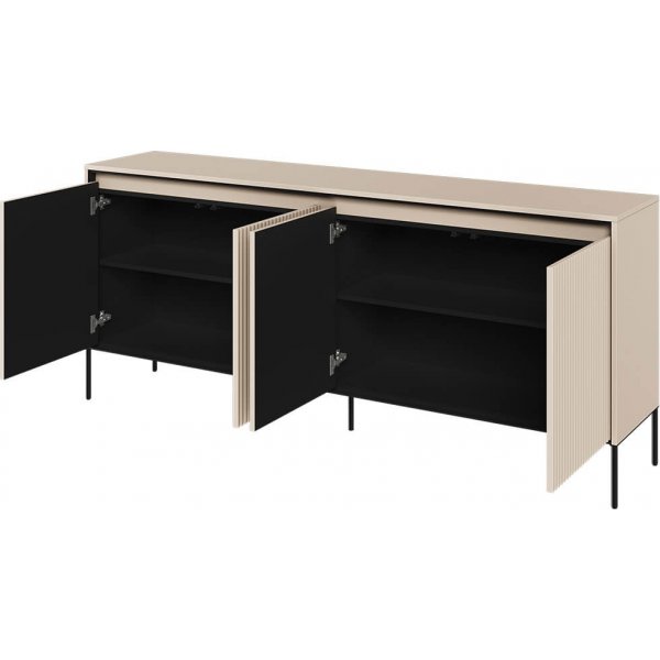 Trend skjenk B193 cm - Beige/svart Trend skjenk B193 cm - Beige/svart