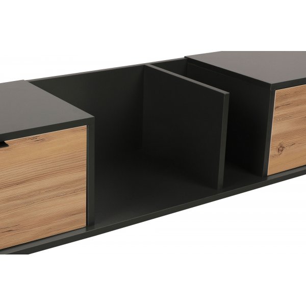 Ibiza mediebenk - Eik/antrasitt Ibiza mediebenk - Eik/antrasitt