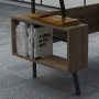 Iommi skrivebord 120x60 cm - Antrasitt/valntt
