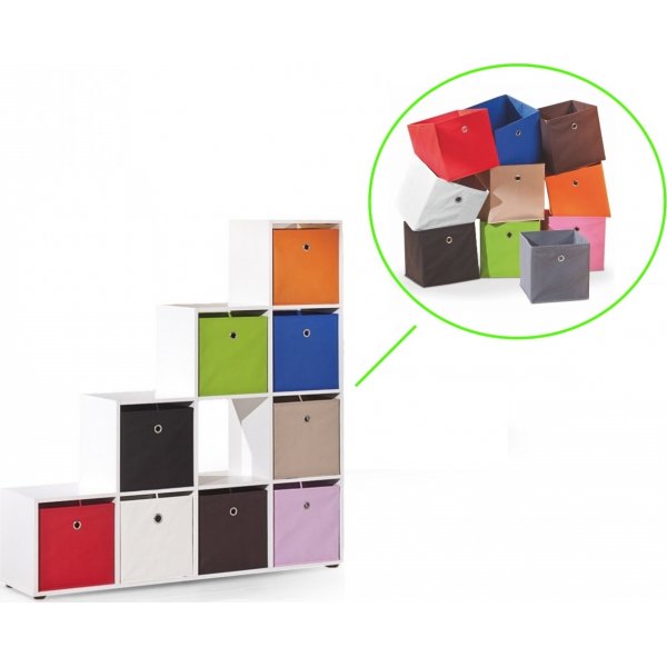 Melany bokhylle 10 - Hvit Melany bokhylle 10 - Hvit