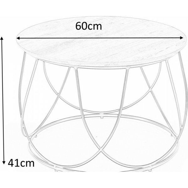 Bobby sofabord - Valnøtt/sort Bobby sofabord - Valnøtt/sort