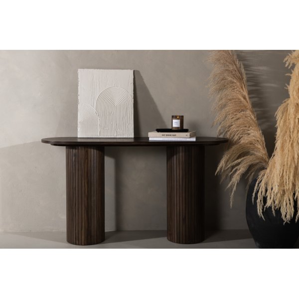 Bianca konsollbord 130 x 40 cm - Semsket skinn