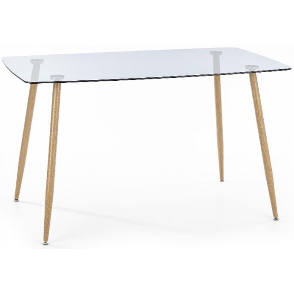 Tia spisebord - Svart/eik