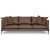 Davis 3-seters sofa - Sjokolade (resirkulert skinn)