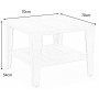 Harper salongbord 70 cm - Hvit