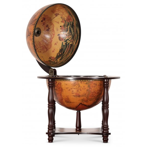 Michelangelo barglobus bordsmodell 57 - Brun vintage