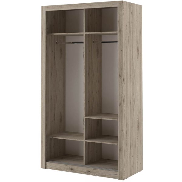 Mervyn garderobe 120 - San remo eik