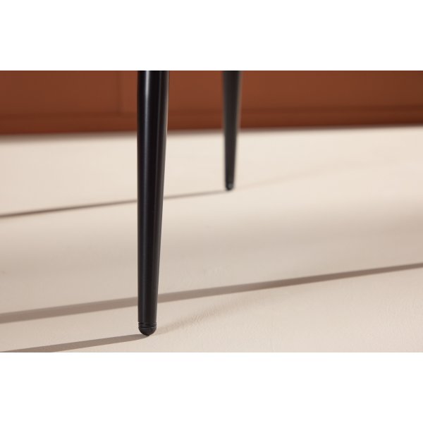 Natt spisestuestol - Beige fløyel/svart Natt spisestuestol - Beige fløyel/svart