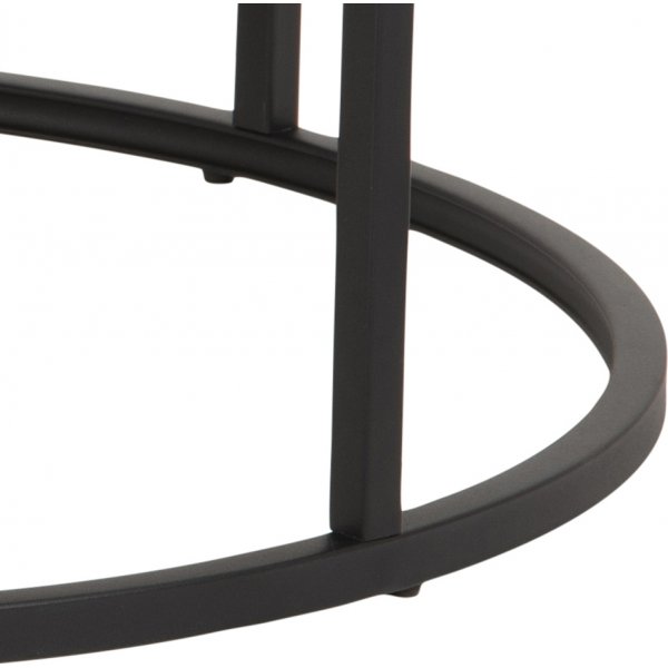 Spiro sofabord �50/80 cm - Eik/sort