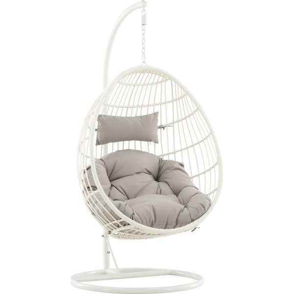 Viga hengestol - Hvit/grå Viga hengestol - Hvit/grå