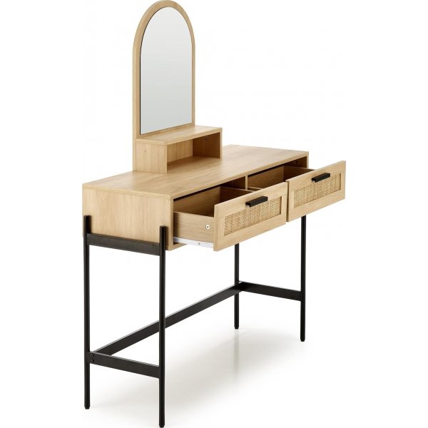 Carmen toalettbord 104 x 35 cm - Beige/svart Carmen toalettbord 104 x 35 cm - Beige/svart