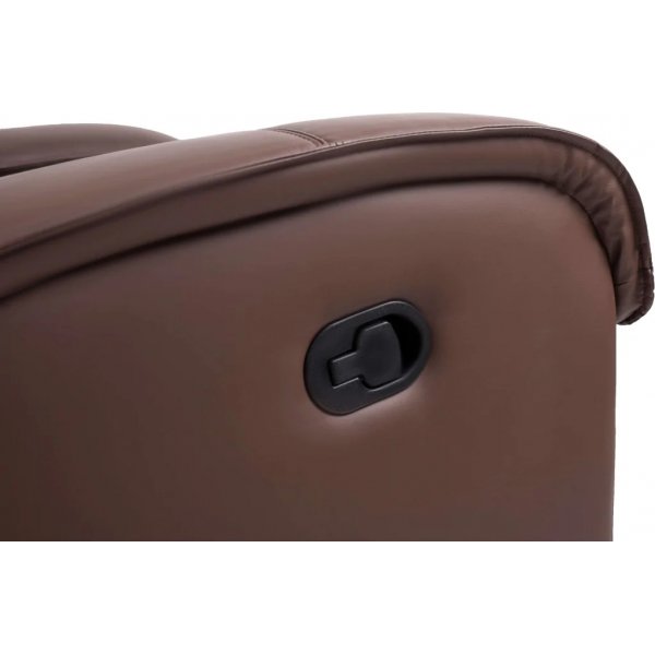 Jacqueline hvilestol i brunt øko-skinn Jacqueline hvilestol i brunt øko-skinn