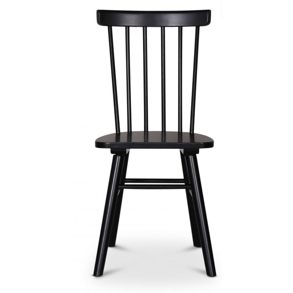 Omni spisegruppe, rundt spisebord Ø130 cm inkludert 4 stk. svarte Orust pinnestoler - Svartbeiset eik + 4.00 x Stolpute Omni spisegruppe, rundt spisebord Ø130 cm inkludert 4 stk. svarte Orust pinnestoler - Svartbeiset eik + 4.00 x Stolpute