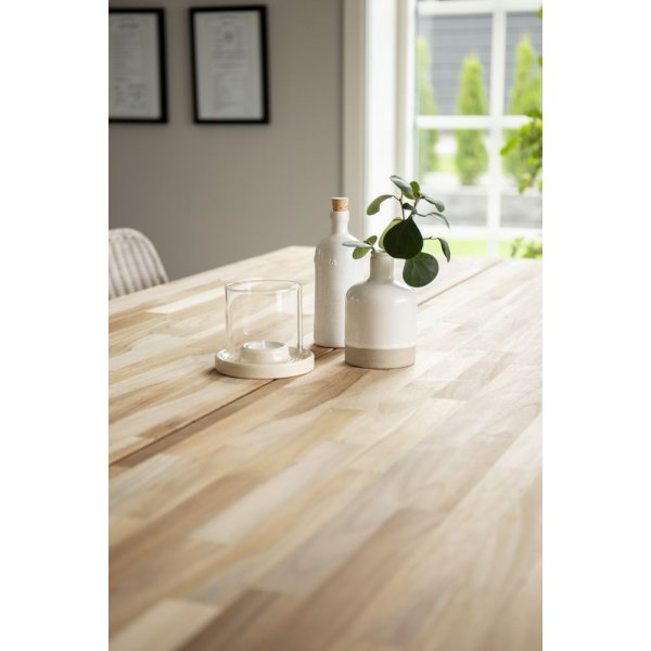 Spisebord Regald 200 cm - Hvit / Naturtre Spisebord Regald 200 cm - Hvit / Naturtre