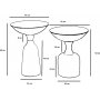 Chalice sidebord sett 46/56 cm - Gull