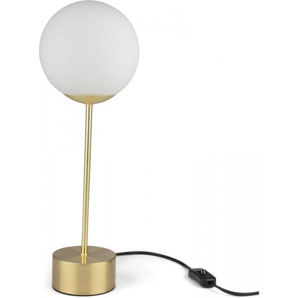 Bordlampe globus hy - Gull/hvit