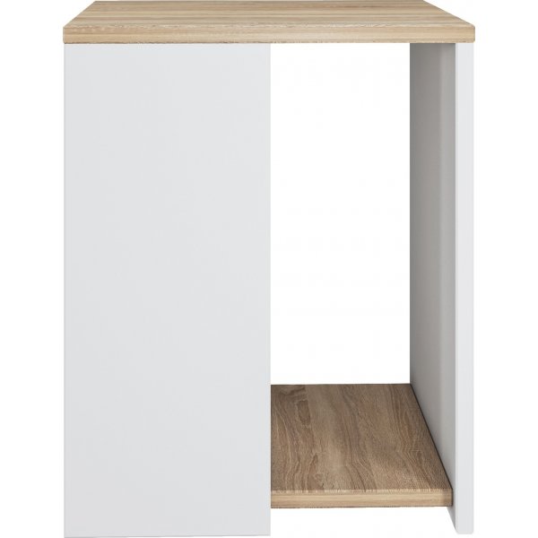 Roma sidebord 40 x 40 cm - Eik/hvit Roma sidebord 40 x 40 cm - Eik/hvit